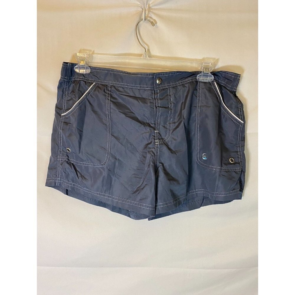 FREE COUNTRY WOMENS SIZE XL GRAY SHORTS ELASTIC WAIST